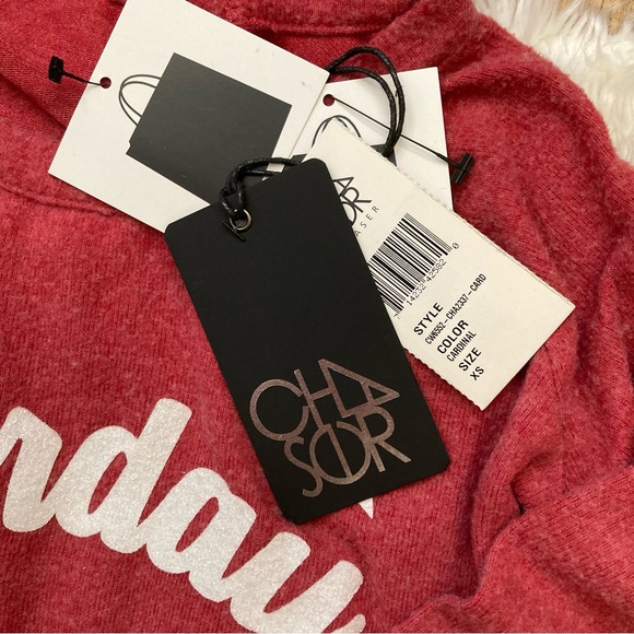 Chaser Saturday Washed Red Sweatshirt Size XS - Picture 3 of 9